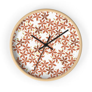 Snowbell Wall Clock in Coral