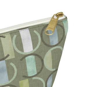 Journey Code Accessory Pouch w T-bottom in Green