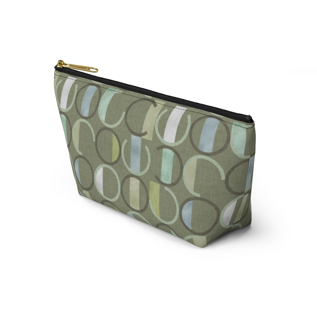 Journey Code Accessory Pouch w T-bottom in Green