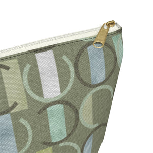 Journey Code Accessory Pouch w T-bottom in Green