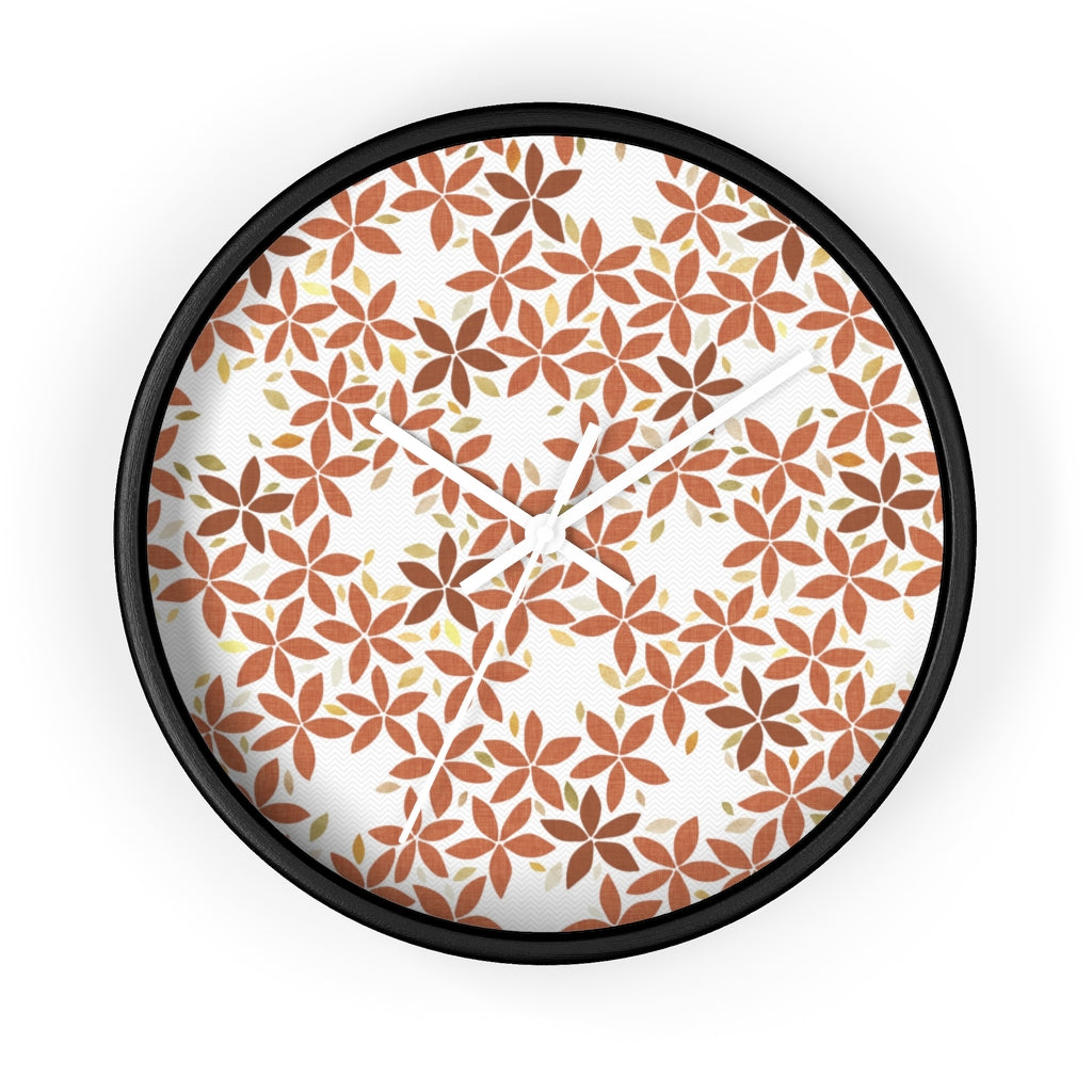 Snowbell Wall Clock in Coral