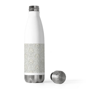 Pinpoint Floral 20oz Insulated Bottle in Gray