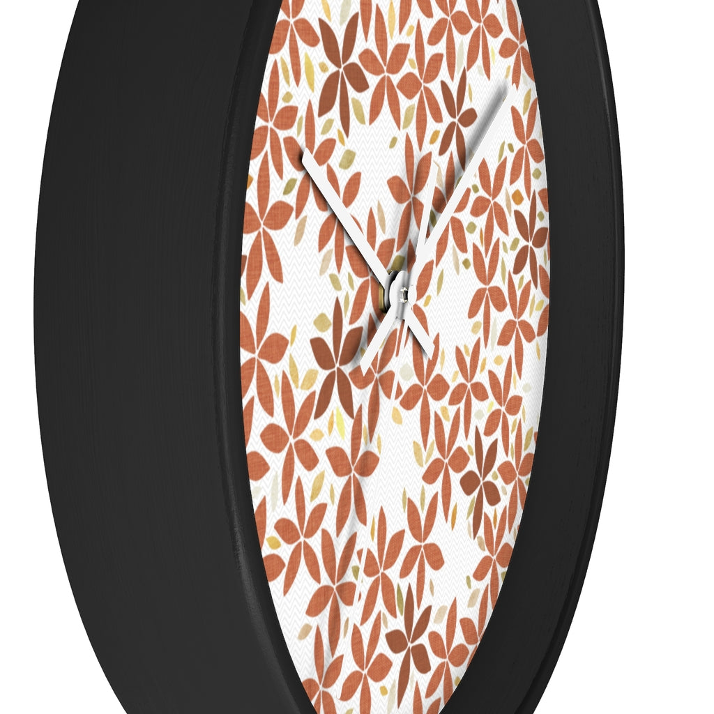 Snowbell Wall Clock in Coral