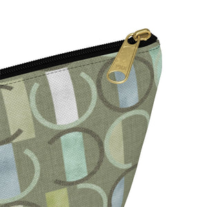Journey Code Accessory Pouch w T-bottom in Green