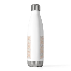 Pinpoint Floral 20oz Insulated Bottle in Orange