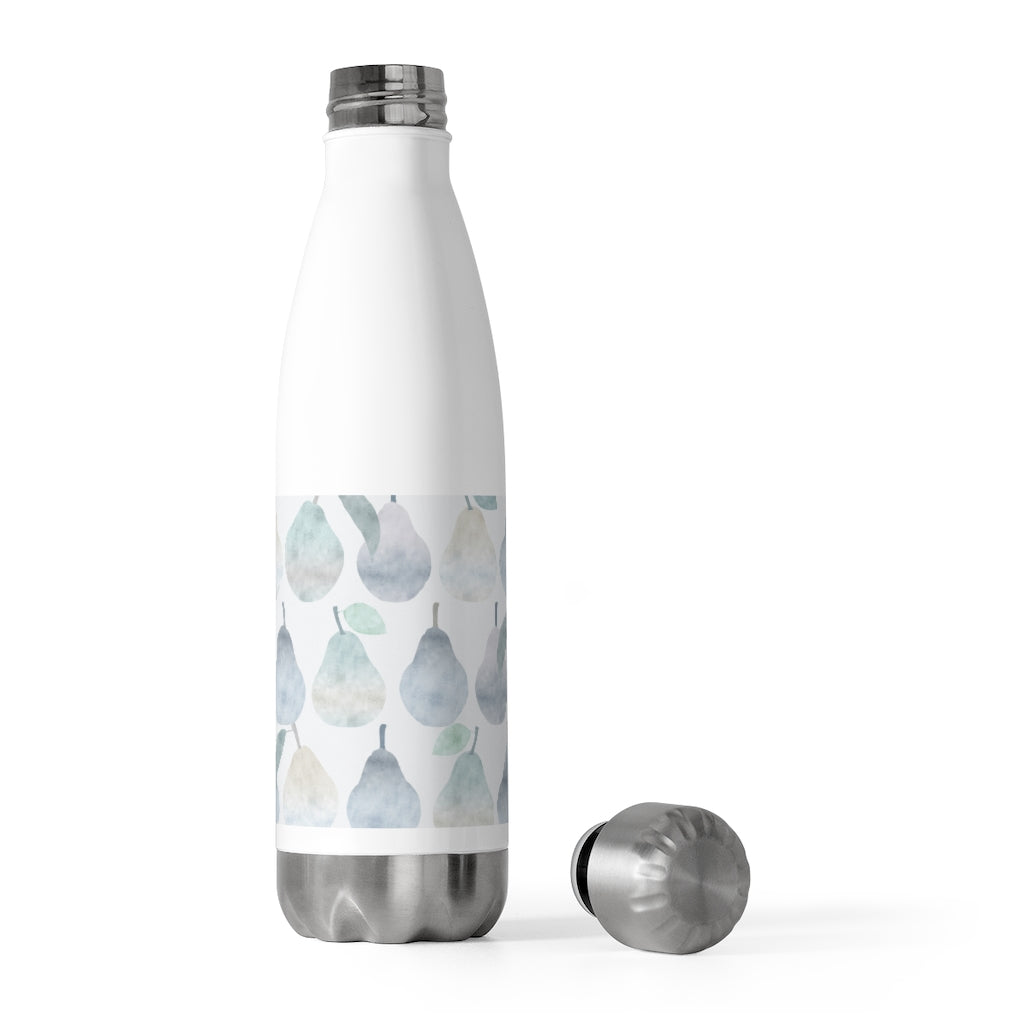 Watercolor Pears 20oz Insulated Bottle in Light Blue