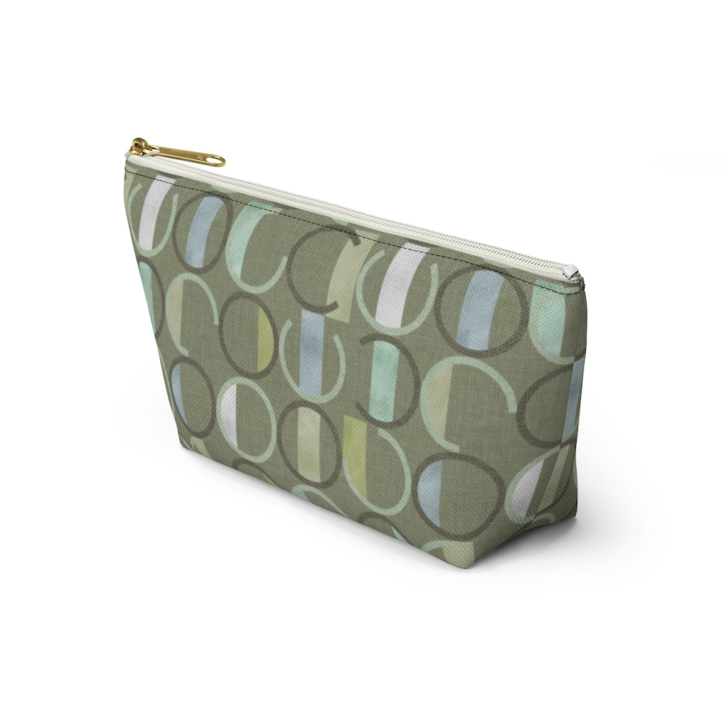 Journey Code Accessory Pouch w T-bottom in Green