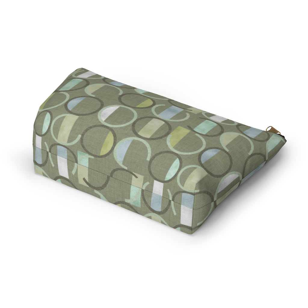 Journey Code Accessory Pouch w T-bottom in Green