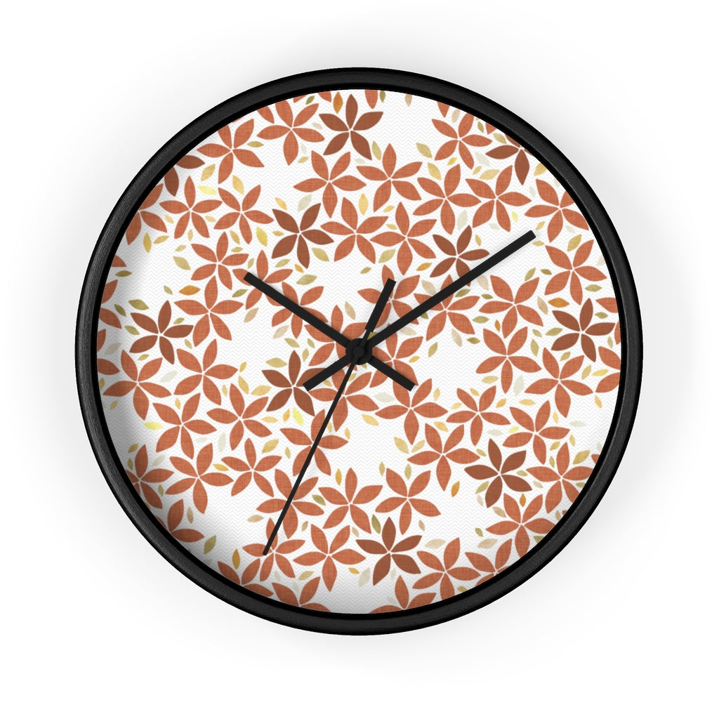 Snowbell Wall Clock in Coral