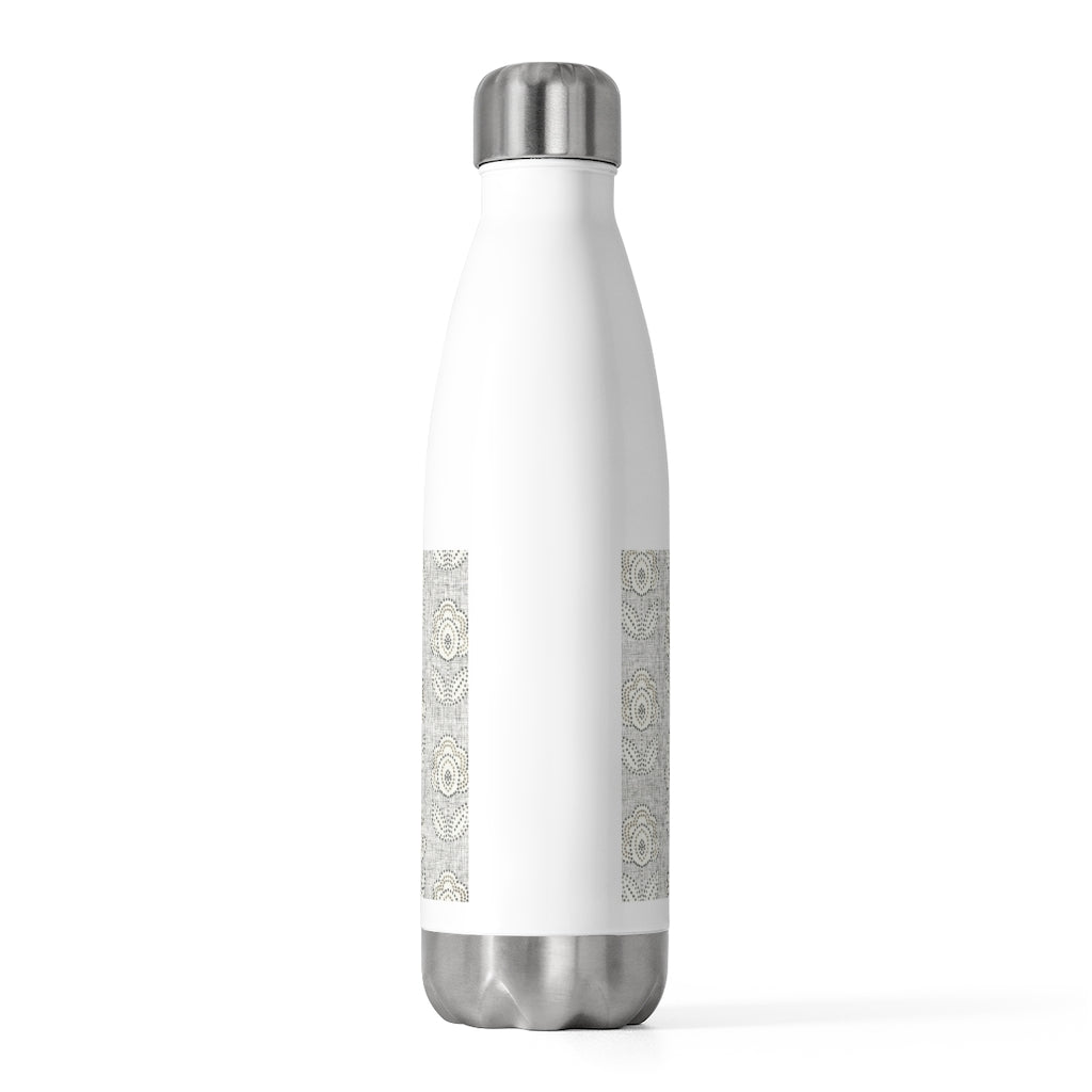 Pinpoint Floral 20oz Insulated Bottle in Gray