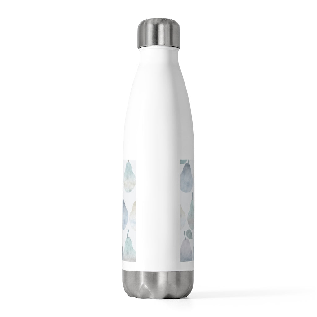 Watercolor Pears 20oz Insulated Bottle in Light Blue