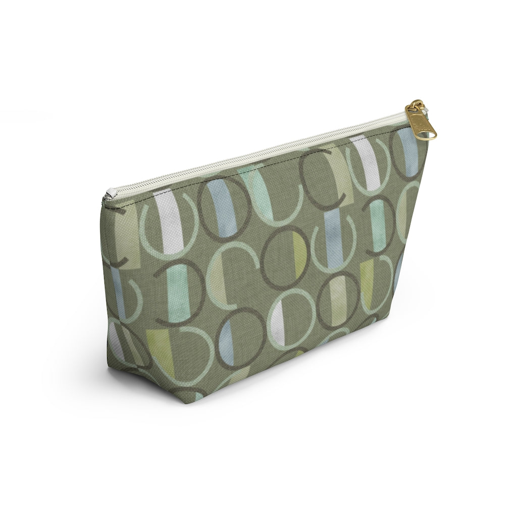 Journey Code Accessory Pouch w T-bottom in Green