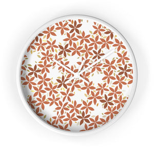 Snowbell Wall Clock in Coral