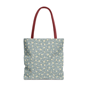 Rose Rugosa Tote Bag in Aqua