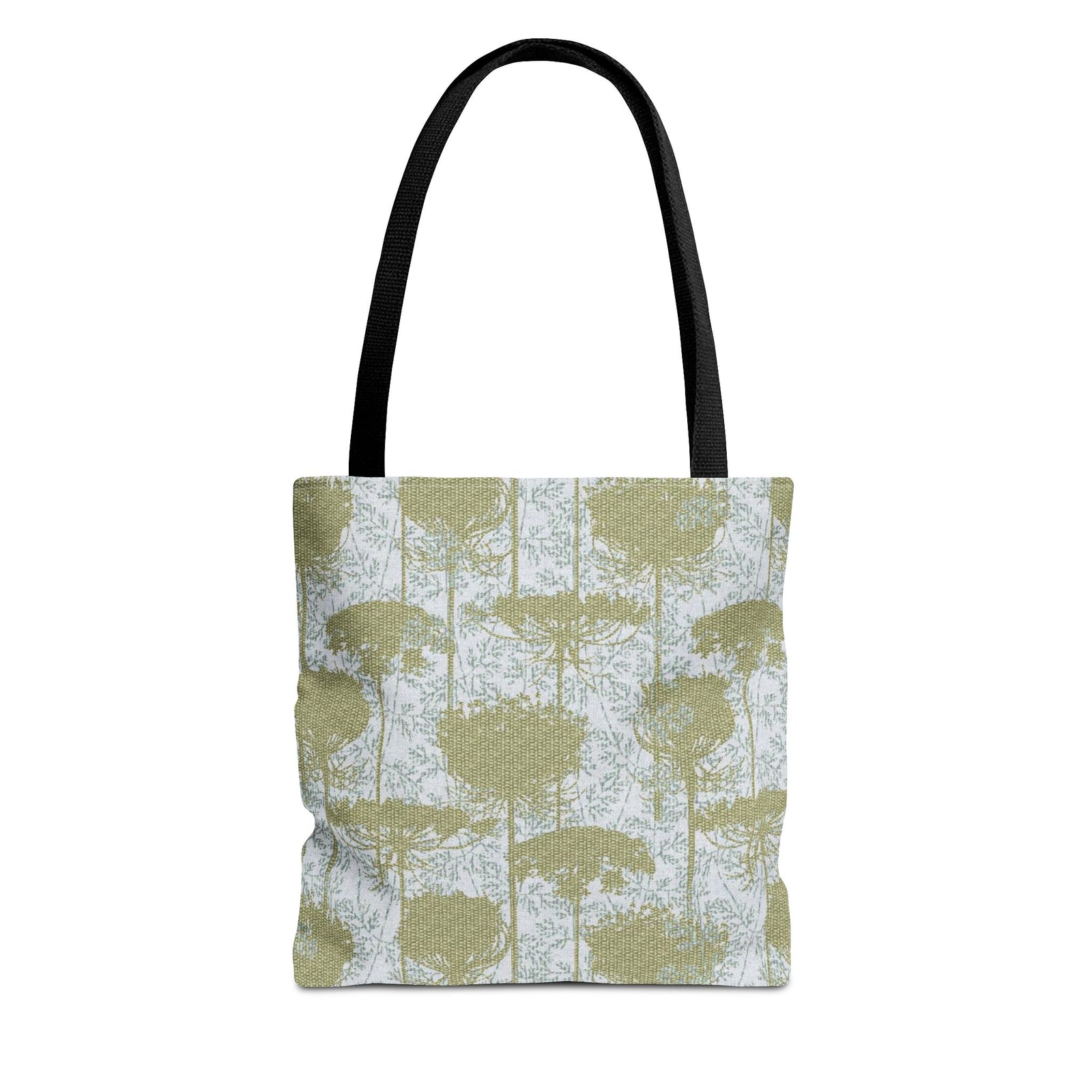 Queen Anne’s Lace Tote Bag in Green