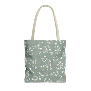 Alchemilla Vulgaris  Tote Bag in Aqua