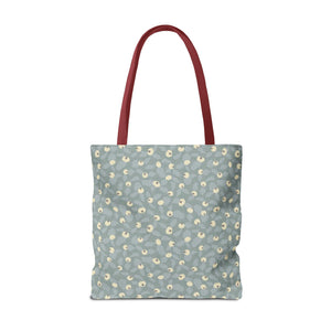Rose Rugosa Tote Bag in Aqua
