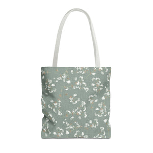 Alchemilla Vulgaris  Tote Bag in Aqua