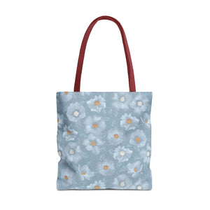 Rose Tote Bag in Blue
