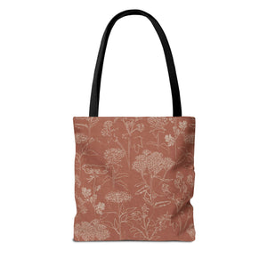 Swallowtail Tote Bag in Orange