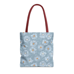 Rose Tote Bag in Blue