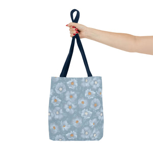 Rose Tote Bag in Blue