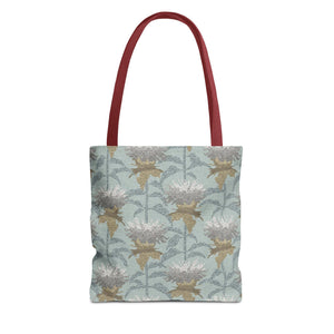 Bee Balm Tote Bag in Aqua