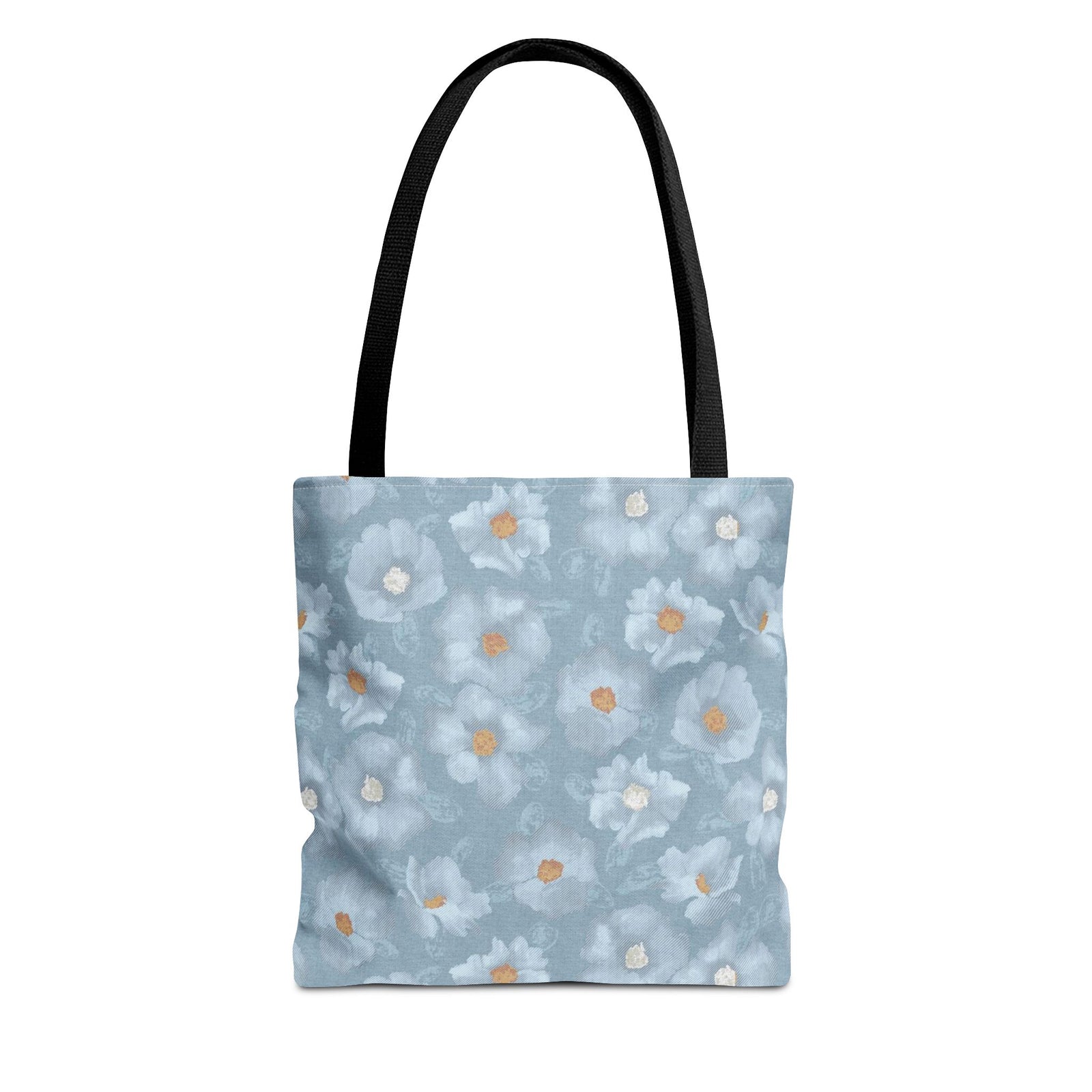 Rose Tote Bag in Blue