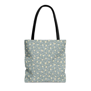 Rose Rugosa Tote Bag in Aqua