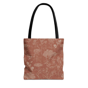 Swallowtail Tote Bag in Orange