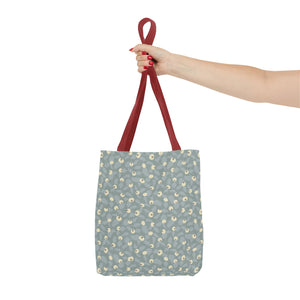 Rose Rugosa Tote Bag in Aqua