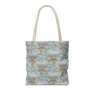 Bee Balm Tote Bag in Aqua
