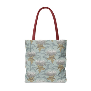 Bee Balm Tote Bag in Aqua