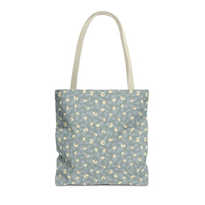 Rose Rugosa Tote Bag in Aqua
