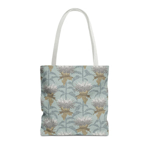Bee Balm Tote Bag in Aqua