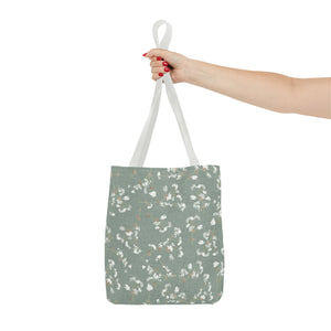 Alchemilla Vulgaris  Tote Bag in Aqua