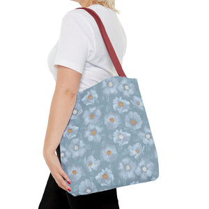 Rose Tote Bag in Blue