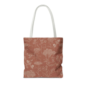 Swallowtail Tote Bag in Orange