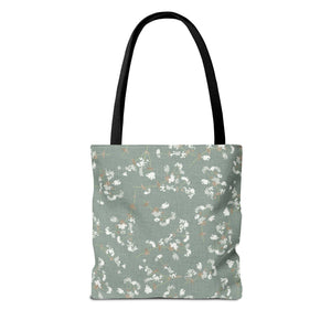 Alchemilla Vulgaris  Tote Bag in Aqua