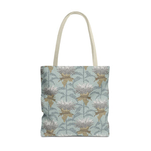 Bee Balm Tote Bag in Aqua