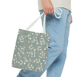 Alchemilla Vulgaris  Tote Bag in Aqua