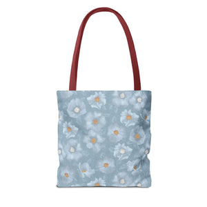 Rose Tote Bag in Blue