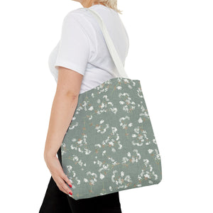 Alchemilla Vulgaris  Tote Bag in Aqua