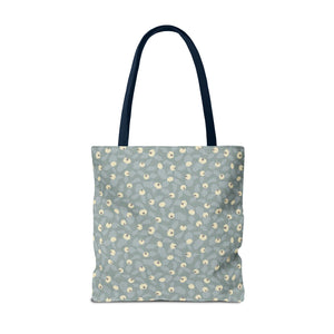 Rose Rugosa Tote Bag in Aqua