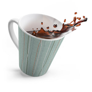 Sanguine Code Latte Mug in Aqua