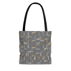 Playful Code Tote Bag in Gray