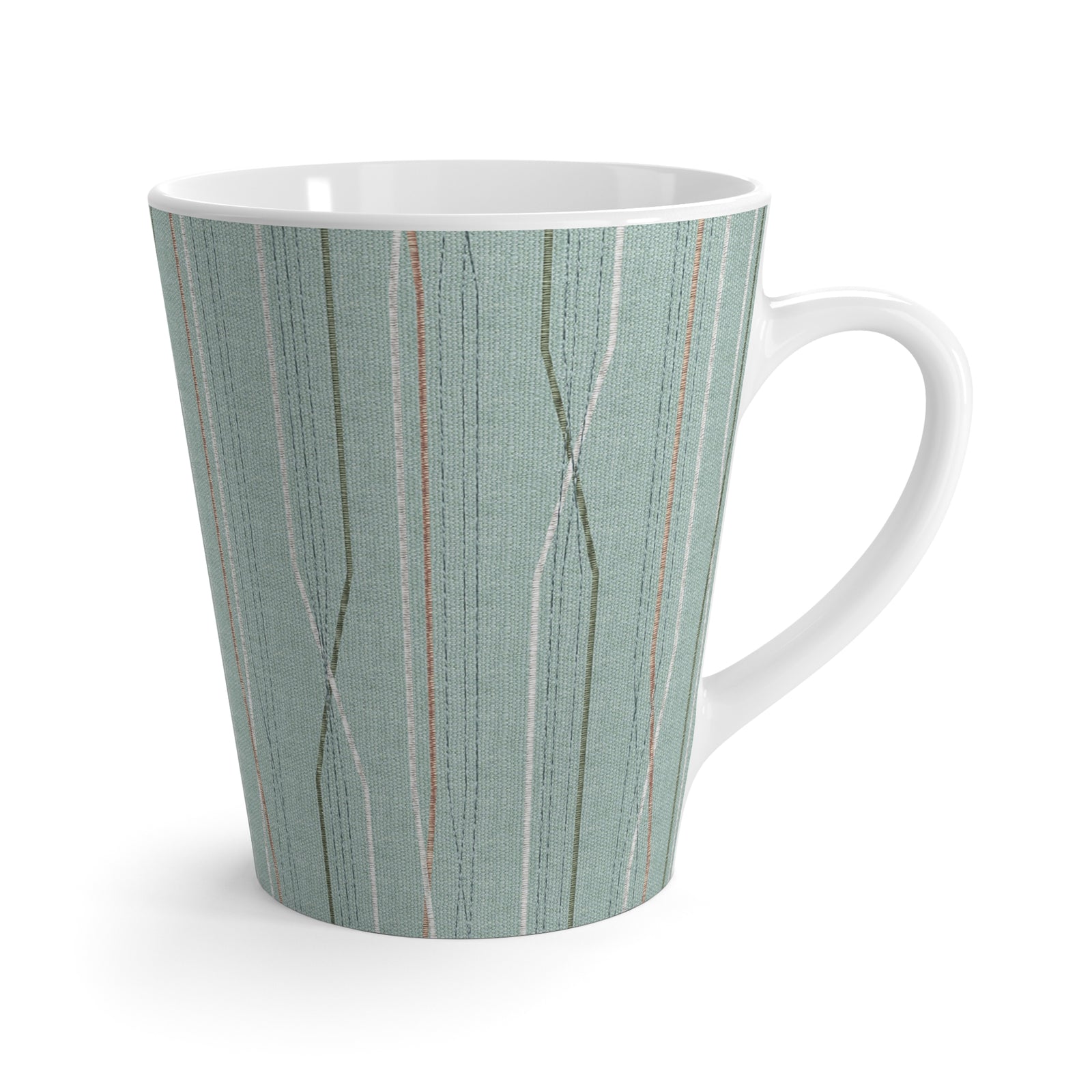 Sanguine Code Latte Mug in Aqua