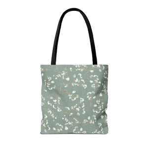 Alchemilla Vulgaris  Tote Bag in Aqua