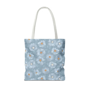 Rose Tote Bag in Blue