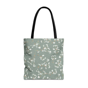 Alchemilla Vulgaris  Tote Bag in Aqua
